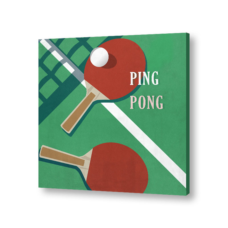 The Art Of Ping Pong 1 Pop Artwork Canvas Print for Wall