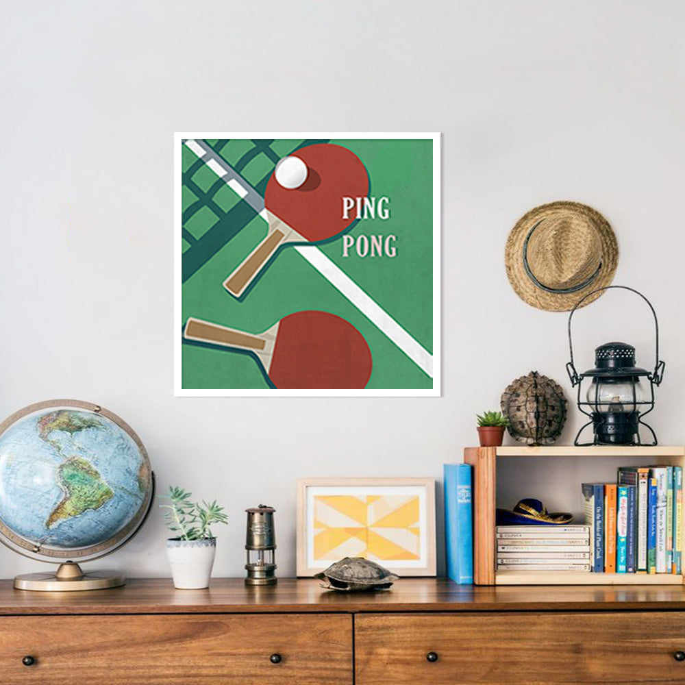 The Art Of Ping Pong 1 Pop Artwork Canvas Print for Wall