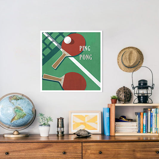 The Art Of Ping Pong 1 Pop Artwork Canvas Print for Wall