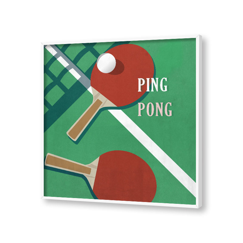 The Art Of Ping Pong 1 Pop Artwork Canvas Print for Wall