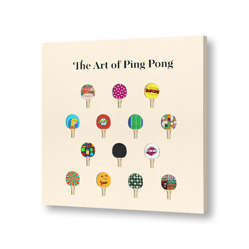 The Art Of Ping Pong 2 Pop Artwork Canvas Print for Wall