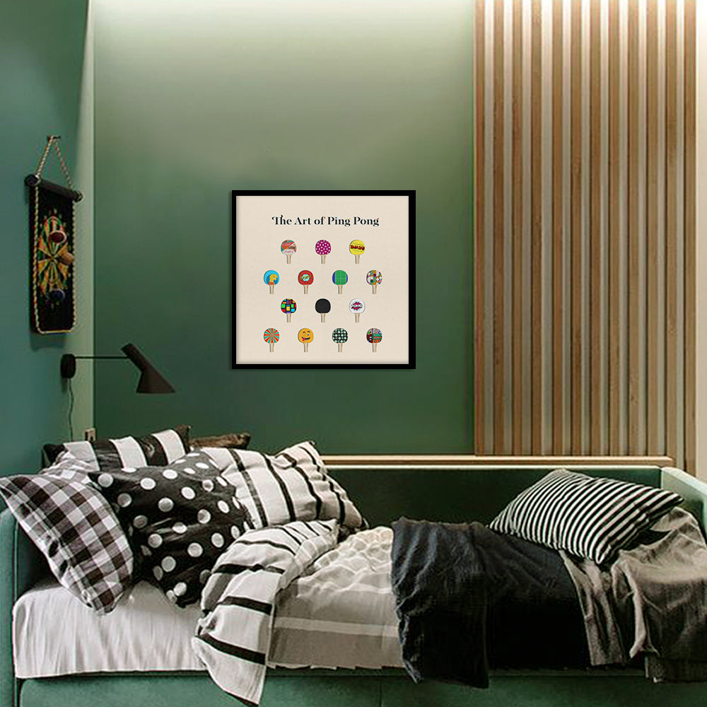 The Art Of Ping Pong 2 Pop Artwork Canvas Print for Wall