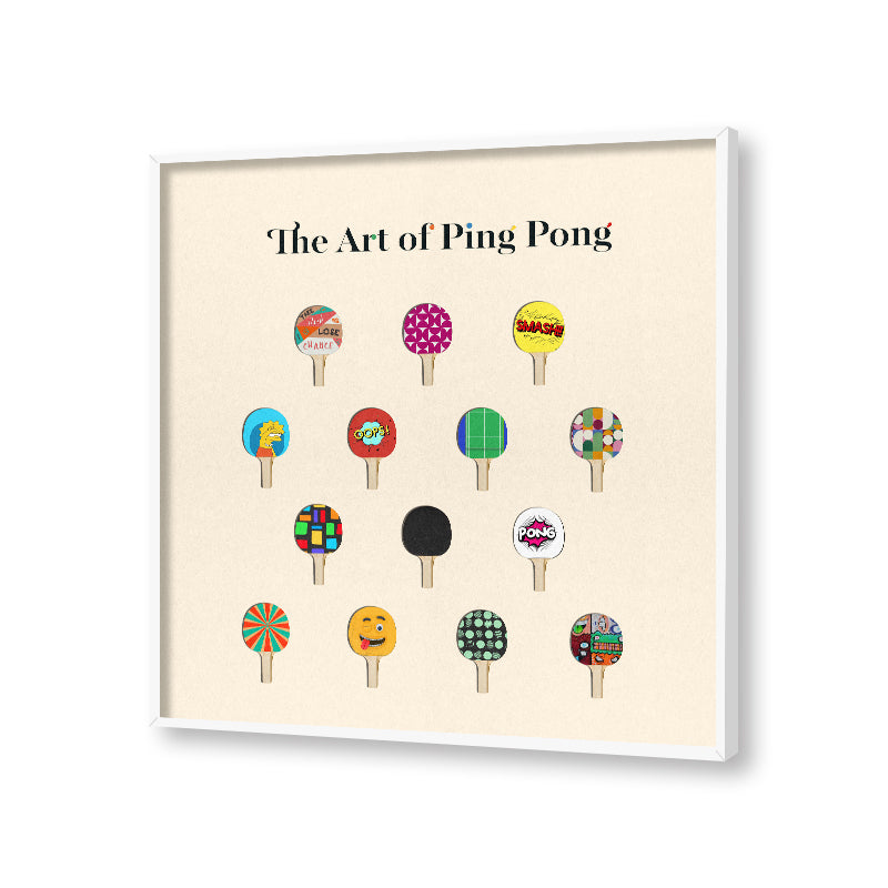 The Art Of Ping Pong 2 Pop Artwork Canvas Print for Wall