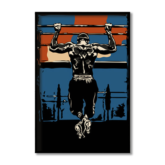 Rise & Grind — Gym Motivation Art Print | Pop Canvas Wall Painting