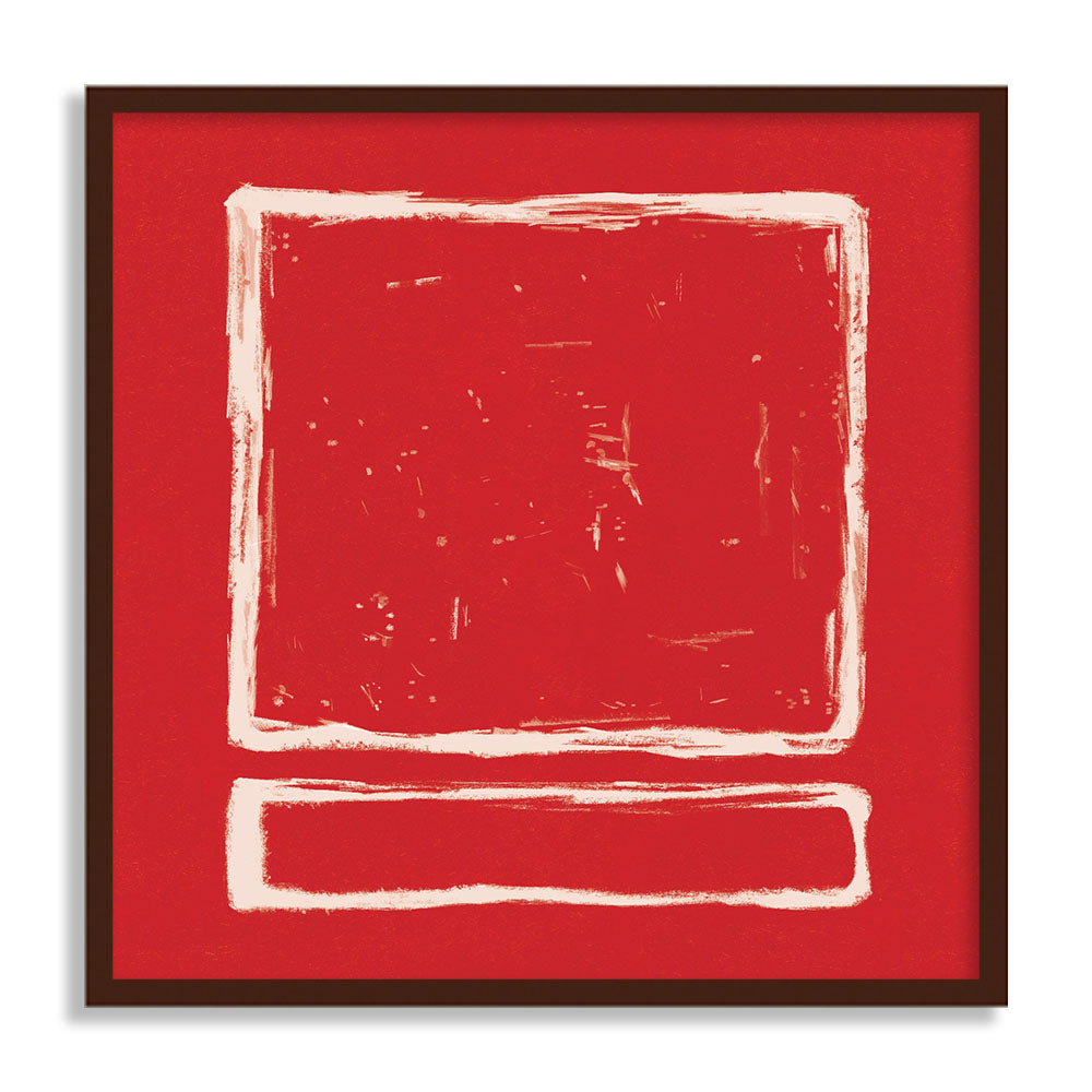 Rouge Abstract Canvas Wall Art Print