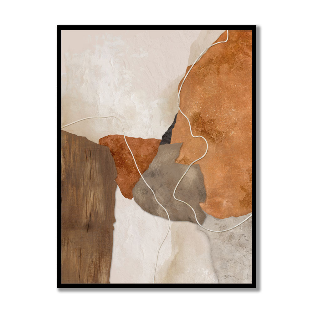 Rustic textures Abstract Canvas Wall Art Print