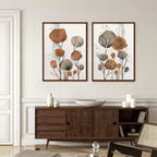 Boho Abstract Woodland 2 Scandinavian Canvas Wall Art Print