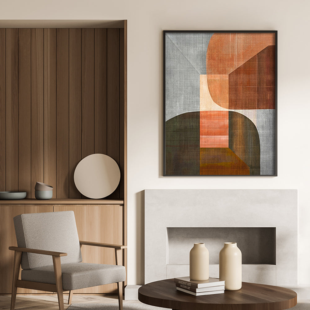 Bold Chromaticity Prints 1 Scandinavian Abstract Canvas Wall Art Print