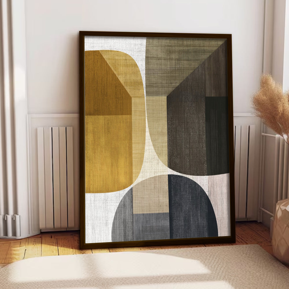 Bold Chromaticity 2 Abstract Canvas Art Print shown in a room