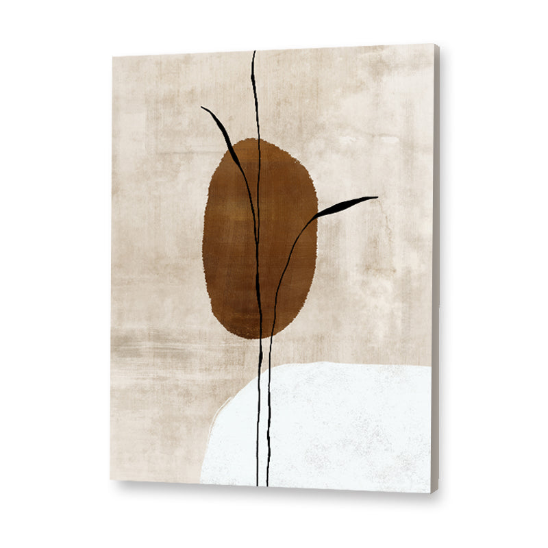 Delicate Vine Lines Scandinavian Canvas Wall Art Print