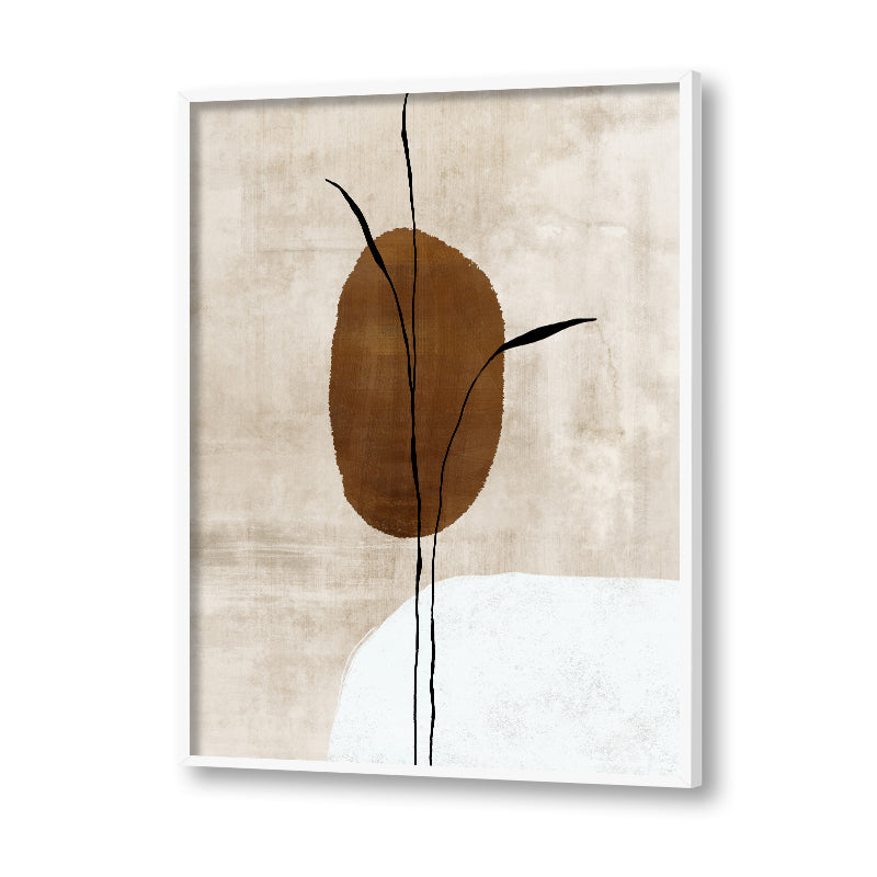 Delicate Vine Lines Scandinavian Canvas Wall Art Print