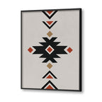 Geometric Rustic Aztec No. 1 – Scandinavian Canvas Wall Art Print