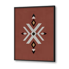 Geometric Rustic Aztec No. 2 – Scandinavian Canvas Wall Art Print