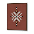 Geometric Rustic Aztec No. 2 – Scandinavian Canvas Wall Art Print