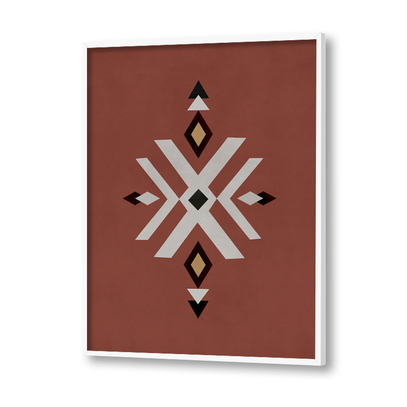 Geometric Rustic Aztec 2 Scandinavian Canvas Wall Art Print