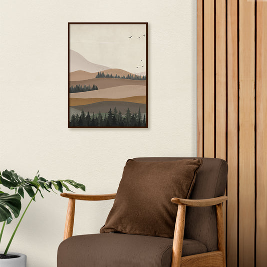 Serene View 1 Scandinavian Canvas Wall Art Print
