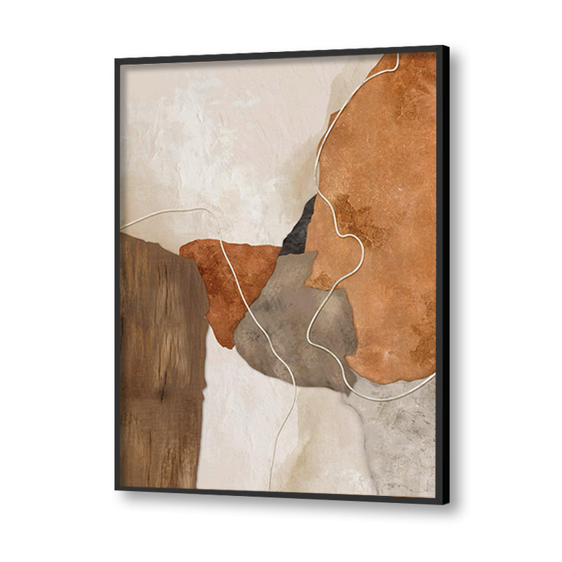 Rustic textures Abstract Canvas Wall Art Print