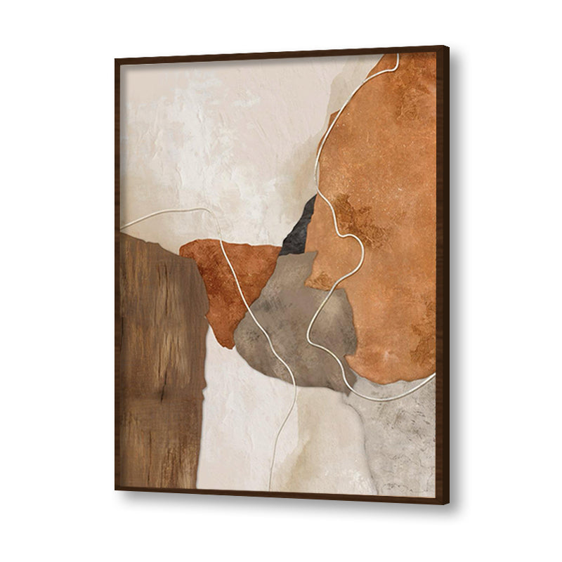 Rustic textures Abstract Canvas Wall Art Print