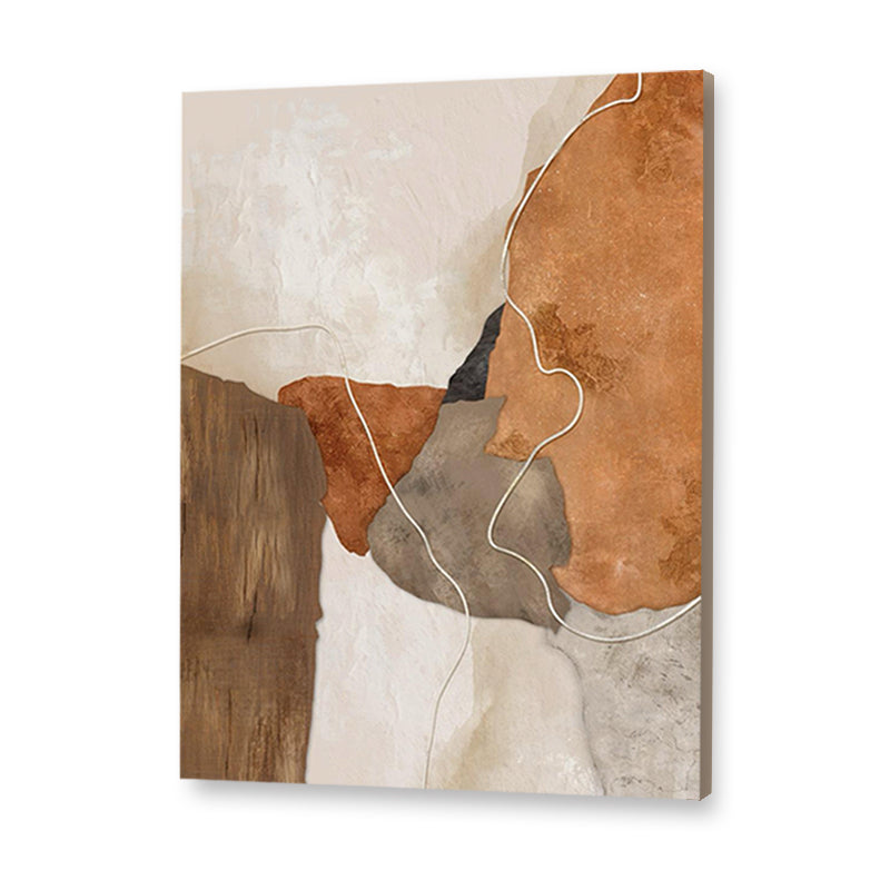 Rustic textures Abstract Canvas Wall Art Print