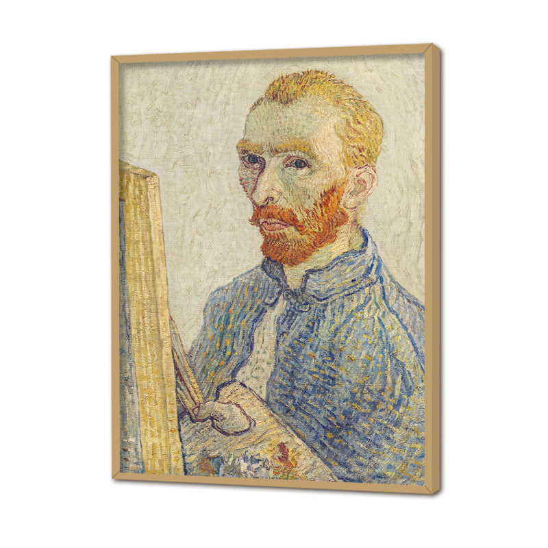 Self Portrait by Vincent - Famous Painting Canvas Print