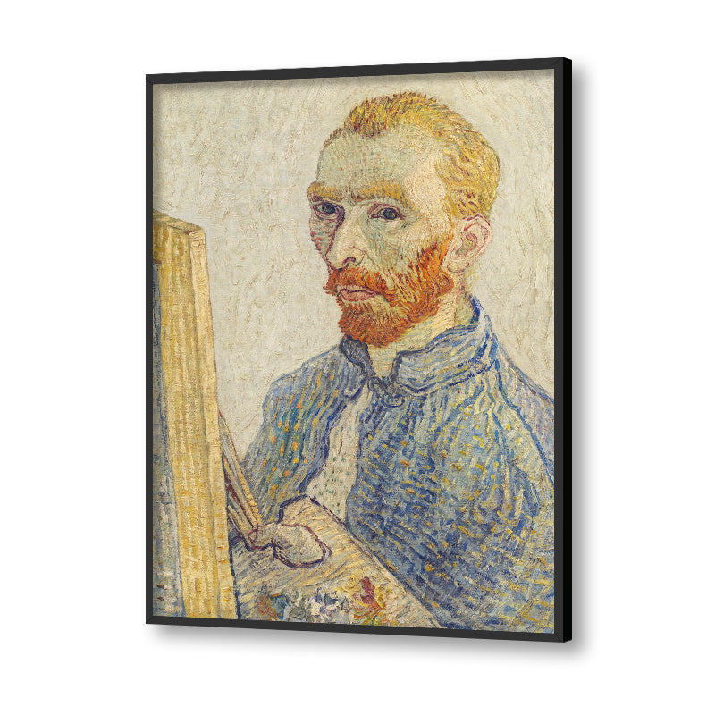 Self Portrait by Vincent - Famous Painting Canvas Print