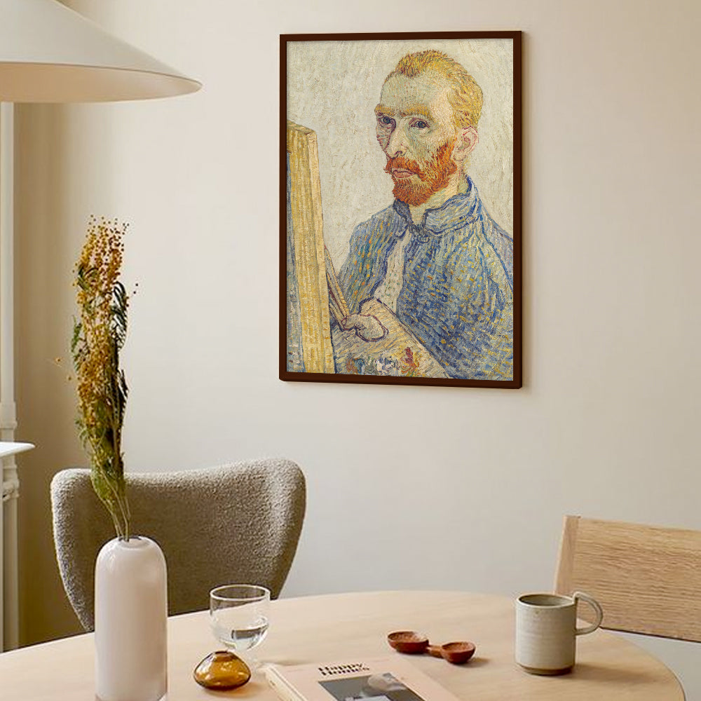 Self Portrait by Vincent - Famous Painting Canvas Print