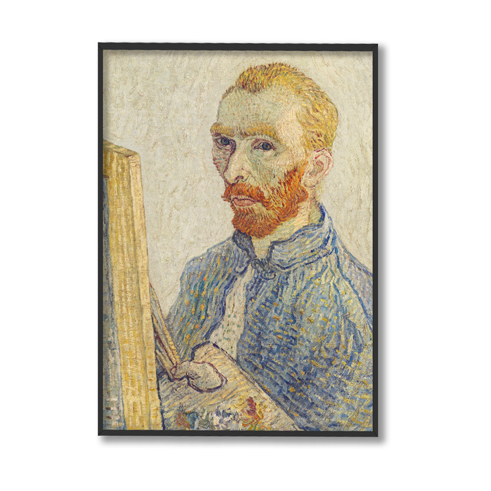 Self Portrait by Vincent - Famous Painting Canvas Print