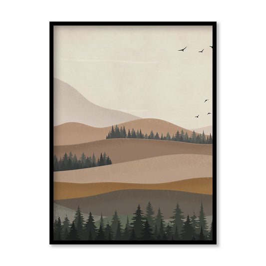 Serene View 1 Scandinavian Canvas Wall Art Print