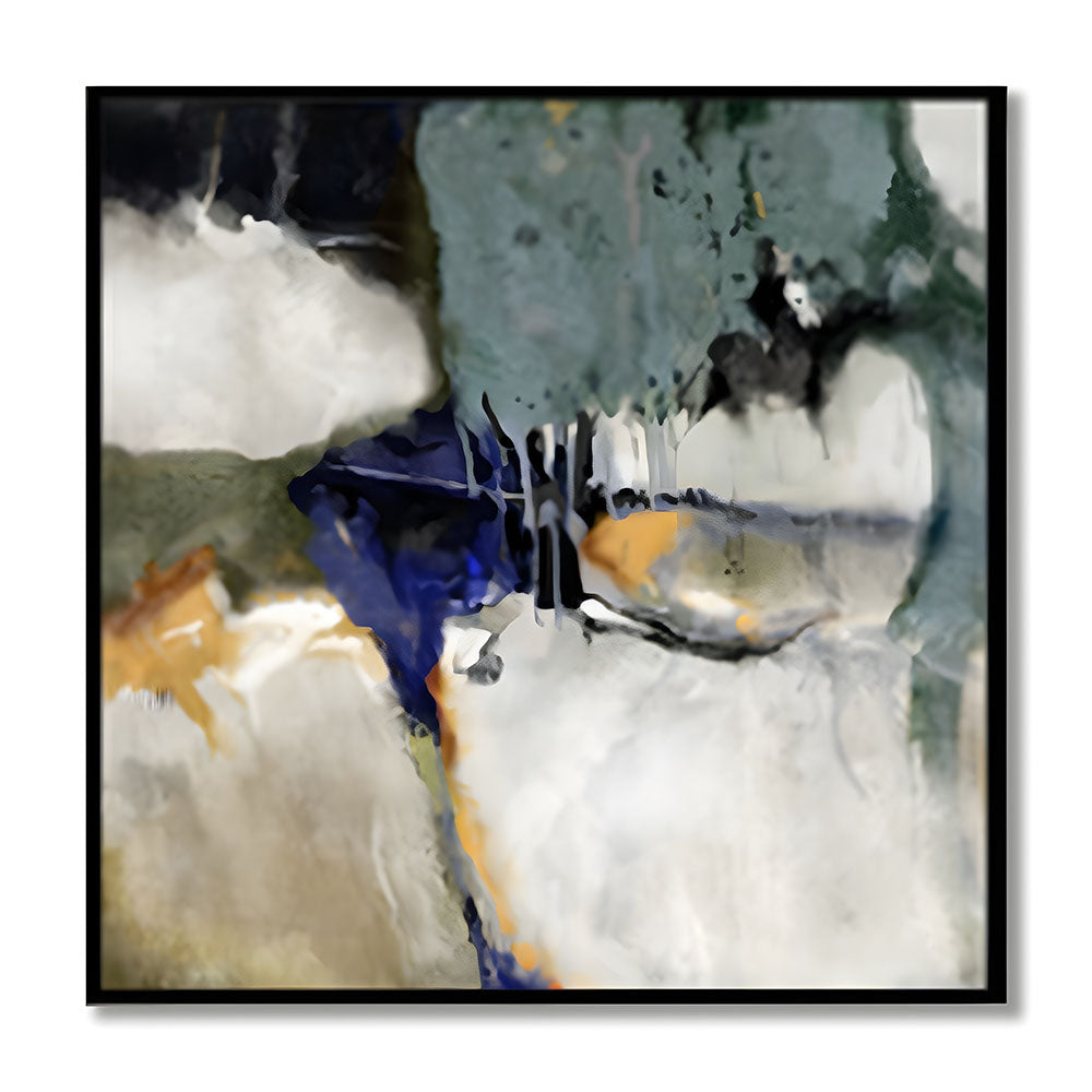 Shades of Monsoon No. 1 – Abstract Canvas Wall Art Print