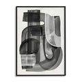 Shifting Shadows Abstract Canvas Wall Art Print