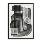 Shifting Shadows Abstract Canvas Wall Art Print