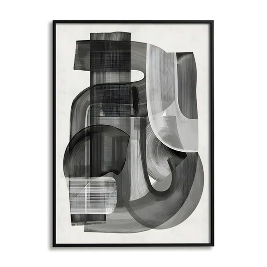 Shifting Shadows Abstract Canvas Wall Art Print