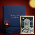 Srinathji Pichwai Midnight Blue - Vertical Artwork with Gift Box