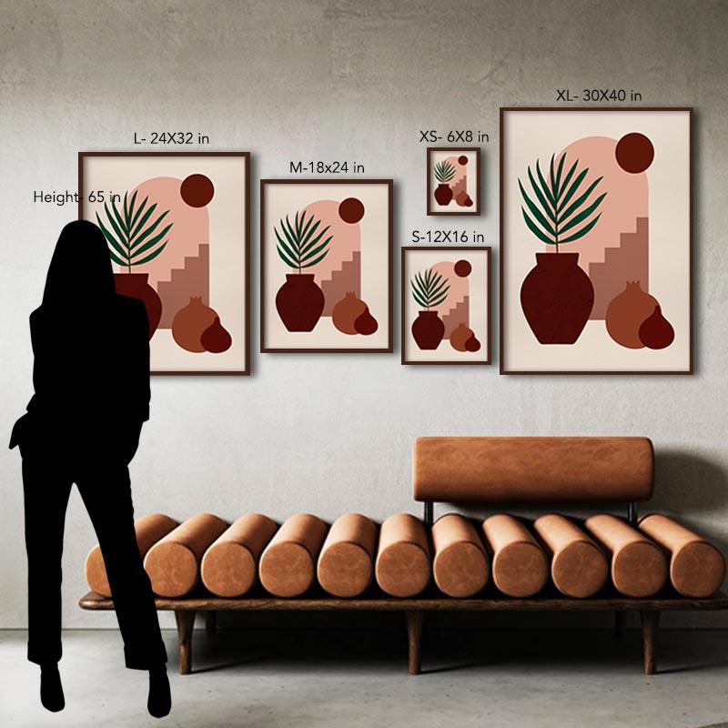 Jagged Edges 2 Black and White Canvas Wall Art Print