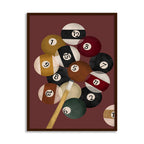 Snooker Pop Artwork Canvas Print for Wall