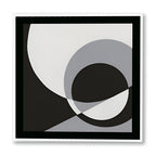 Space & Time No. 2 – Black and White Artwork Canvas Print