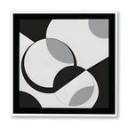 Space & Time No. 3 – Black and White Artwork Canvas Print