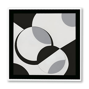 Space & Time 3 Black and White Artwork Canvas Print