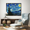 The Starry Night by Vincent - Famous Painting Canvas Print
