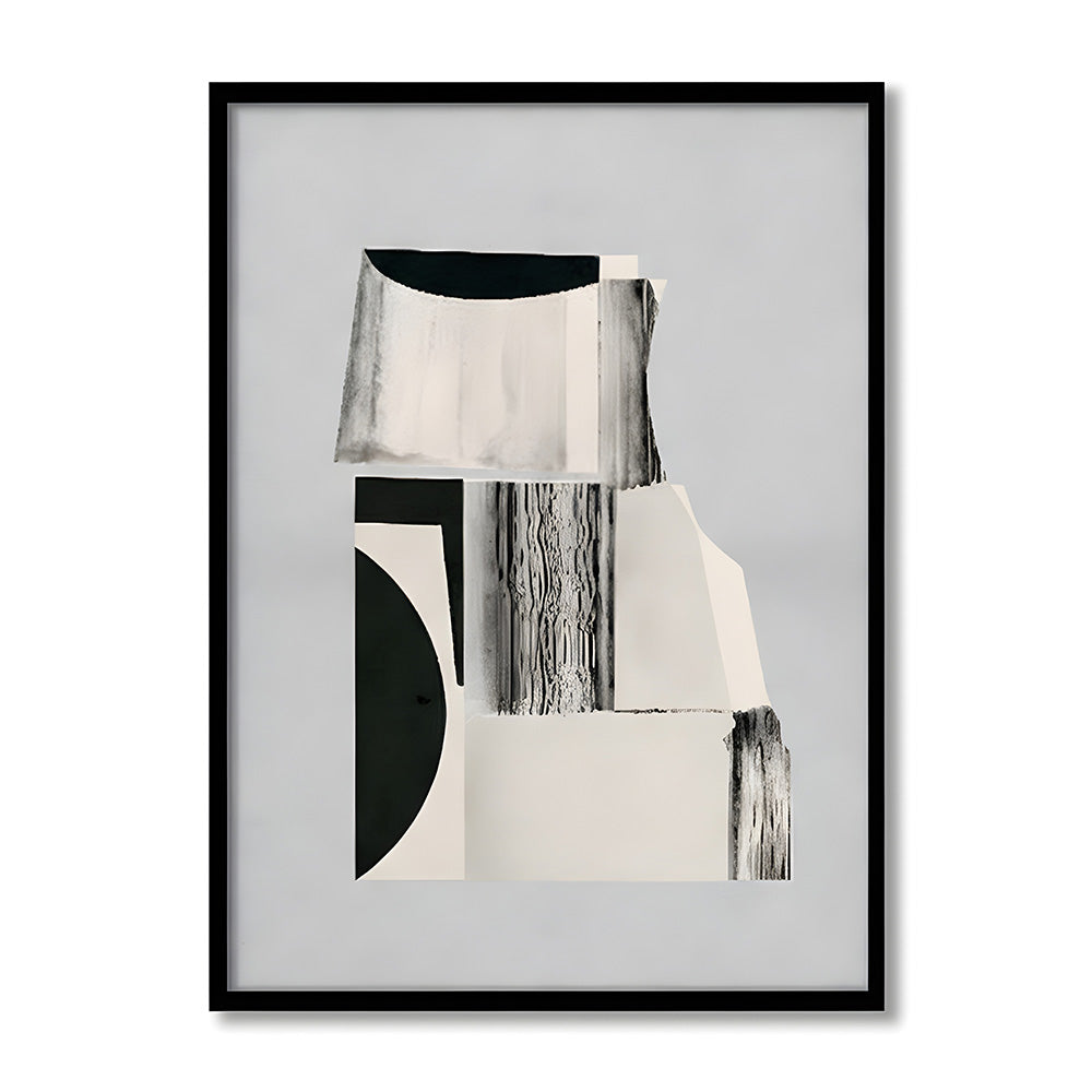 Structure and Void Abstract Canvas Wall Art Print