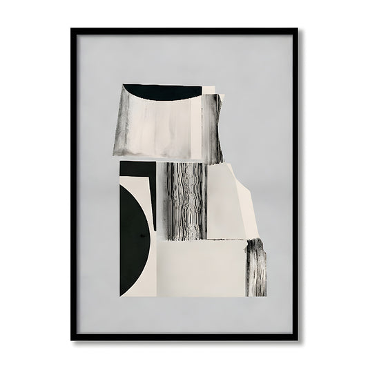 Structure and Void Abstract Canvas Wall Art Print