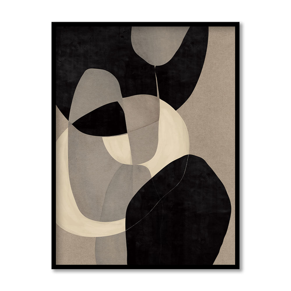 Structured Chaos Abstract Canvas Wall Art Print