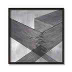 Structured Serenity-1 Black & White Canvas Wall Art Print