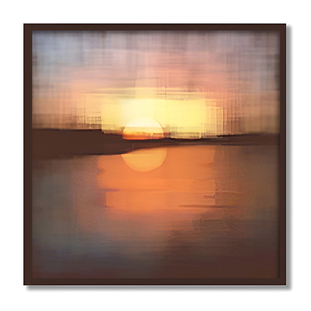 Sunrise Abstract Canvas Wall Art Print