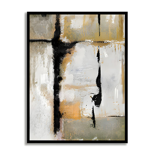 Tangerine Textures 1 Abstract Canvas Wall Art Print