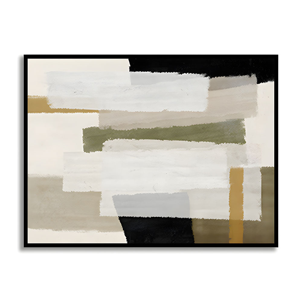 Textures & Tan Abstract Canvas Wall Art Print