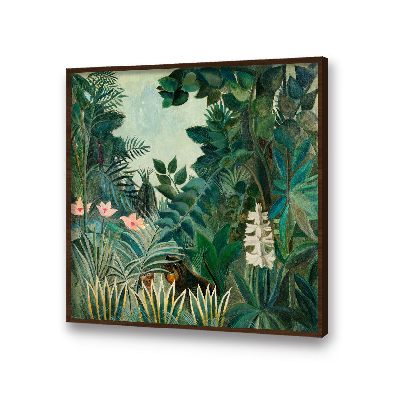 The Equatorial Jungle (1909) by Henri - Famous Painting Canvas Print