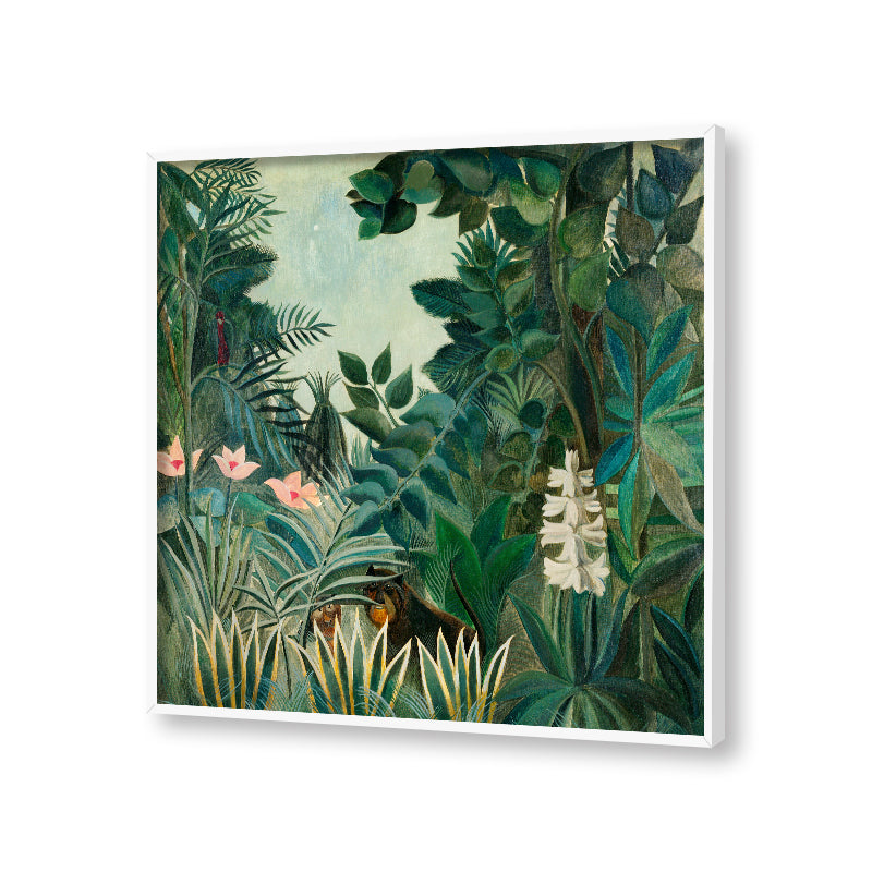 The Equatorial Jungle (1909) by Henri - Famous Painting Canvas Print