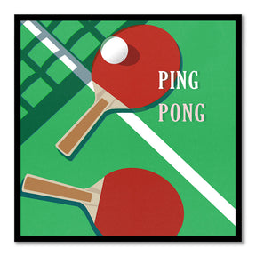 The Art Of Ping Pong 1 Pop Artwork Canvas Print for Wall