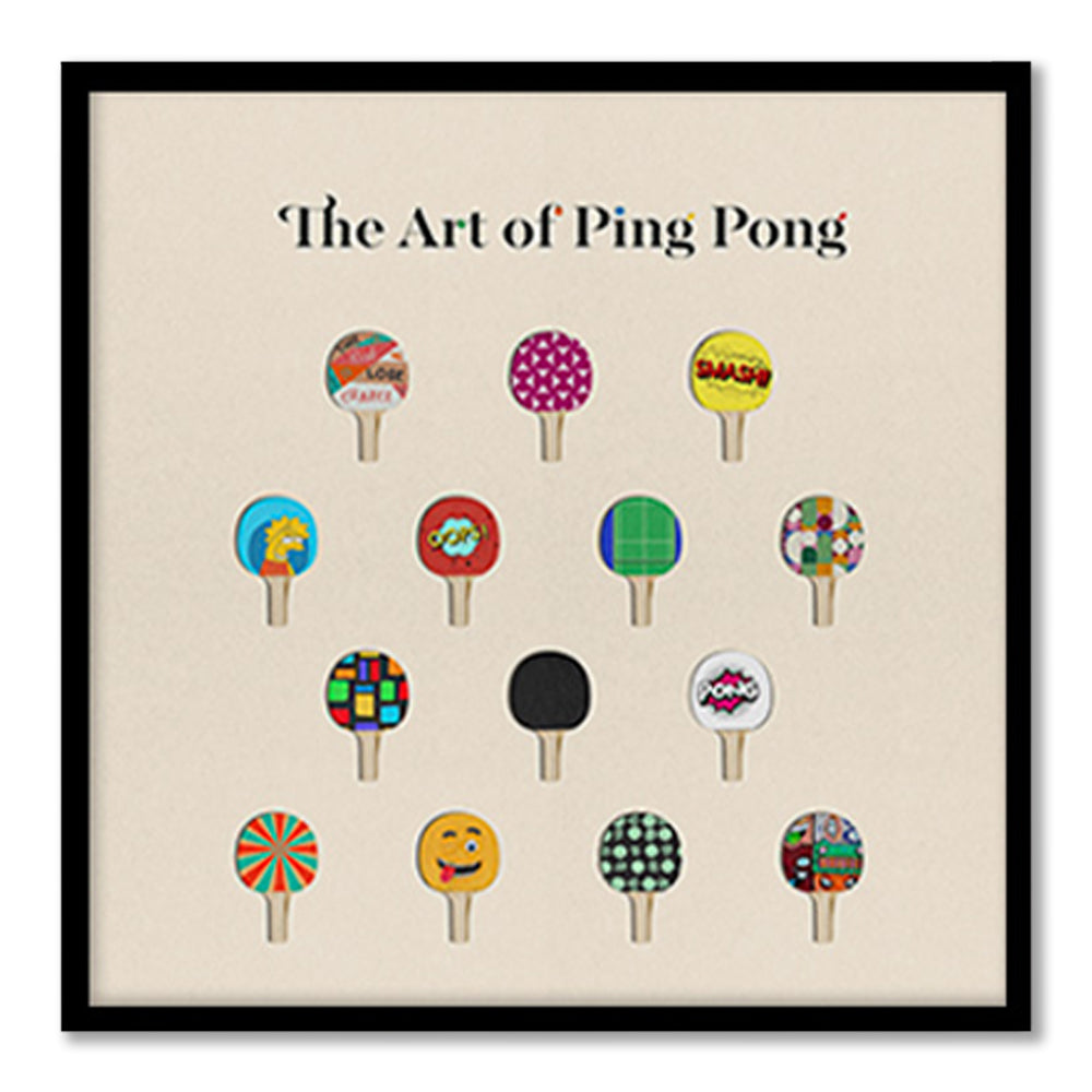 The Art Of Ping Pong 2 Pop Artwork Canvas Print for Wall